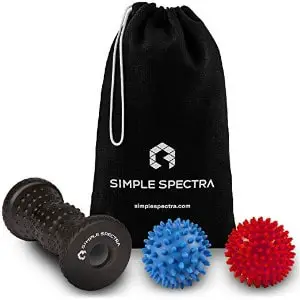 Simple Spectra Foot Massager Roller & Spiky Ball Therapy Set
