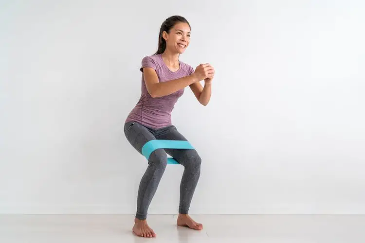 Woman exercising hips