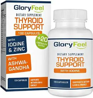 Gloryfeel Thyroid Support Supplement with Iodine