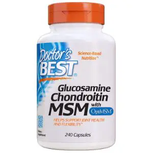 Doctor's Best Glucosamine Chondroitin Msm with OptiMSM Capsules