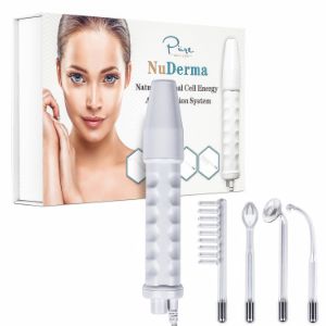 NuDerma Portable Handheld High Frequency Skin Therapy Wand Machine