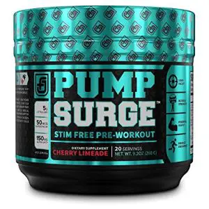 PUMPSURGE Caffeine-Free Pump & Nootropic Pre Workout Supplement