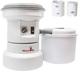 Grain Grinder with Flour Canister