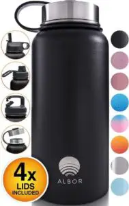 ALBOR Insulated Water Bottle with Straw