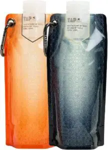 Tap Multi Function Collapsible Water Bottle (2 pack)