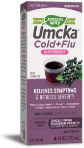 Nature's Way Umcka Elderberry Intensive Cold Plus Flu Syrup