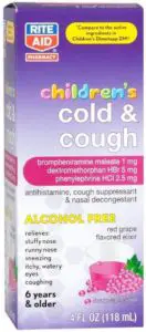 Rite Aid Children's Cold & Cough Syrup