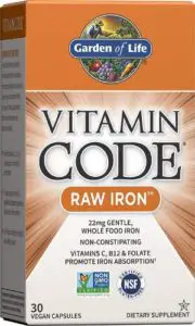 Garden of Life Vitamin Code Raw Iron Supplement