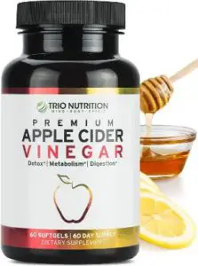 TRIO NUTRITION MIND BODY SPIRIT Premium Apple Cider Vinegar Capsules
