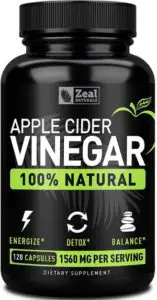 Zeal 100% Natural Raw Apple Cider Vinegar Pills