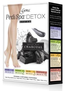 Gena Pedi Spa Black Charcoal Feet Detox