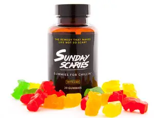 Sunday Scaries CBD Gummies 1 BOTTLE – 10 MG Per Gummy