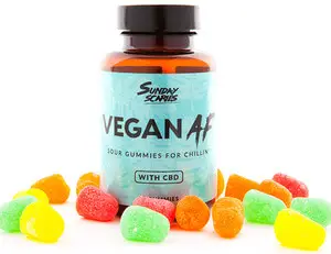 Sunday Scaries CBD Vegan Gummies 1 BOTTLE – 10 MG Per Gummy