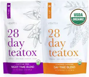 Vida Tea 28 Day and Night Organic Detox Tea-min