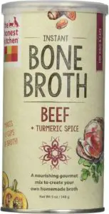 The Honest Kitchen Bone Beef Broth with Turmeric Spice