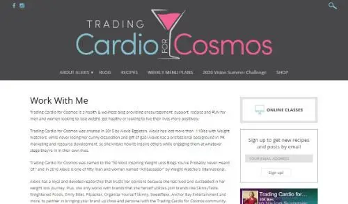Trading Cardio for Cosmos
