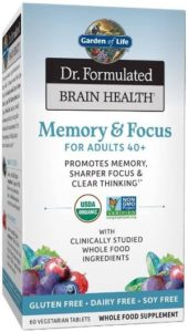 Garden of Life Dr. Formulated Organic Brain Health Memory & Focus