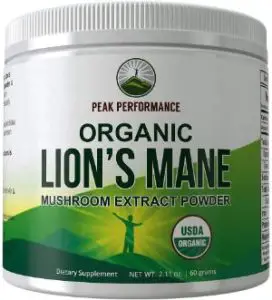 Peak Performance Organic Lions Mane Mushroom Powder